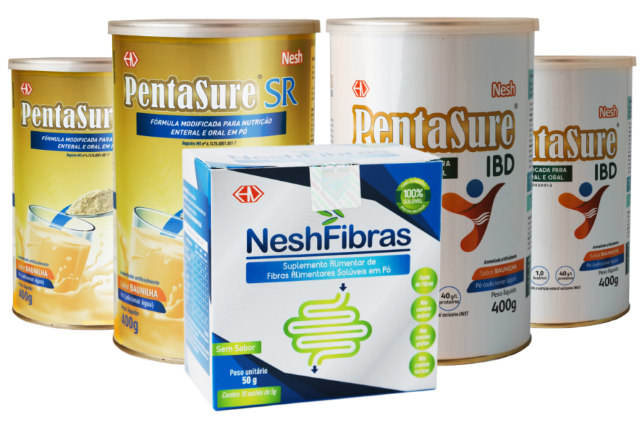 Fórmulas de nutrição da Nunesfarma Nesh.